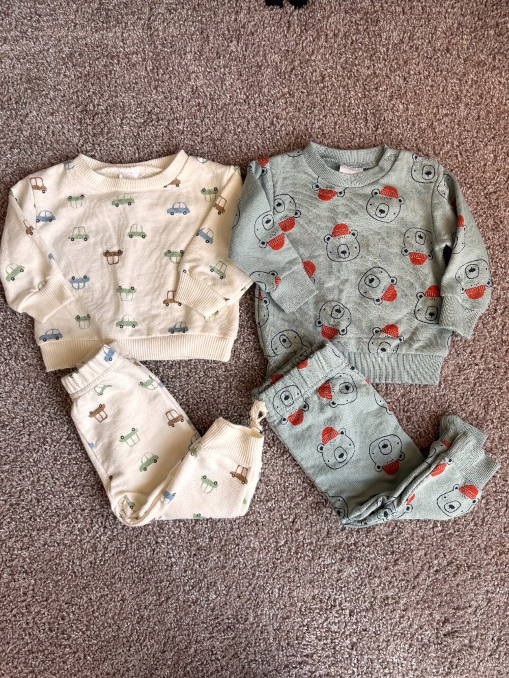 Infant Boy Matching Outfit Sets, Chickpea & Bon Bebe, 3-6 Months